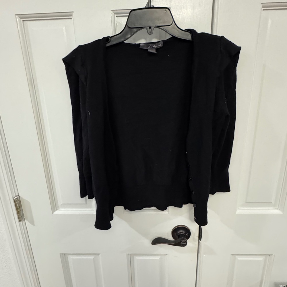 Twenty One‎ Black Button-Front Cardigan | Size Large